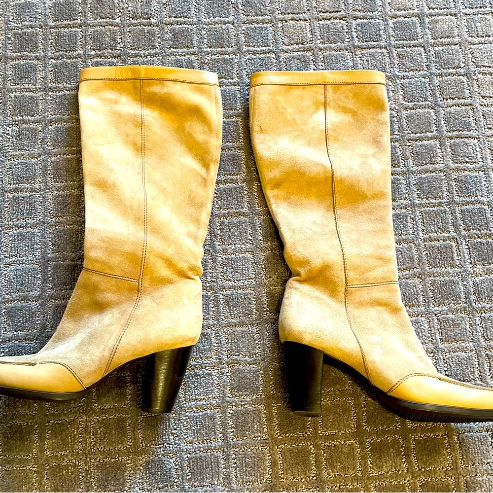 Hogan light brown suede leather women's boots EU 39.5 size